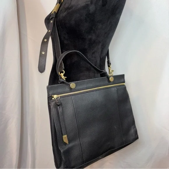 FOLEY and CORINNA Dione Black Satchel Tote Crossbody Bag